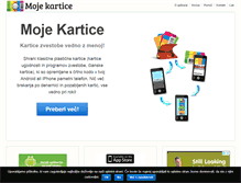 Tablet Screenshot of mojekartice.si